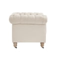 thumbnail image 4 of Rustic Manor Audriana Arm Accent Chair Linen Tufted Club Chair, Beige, 42 x 33.5 x 30.3, 4 of 8