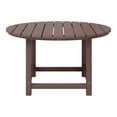thumbnail image 4 of WestinTrends Malibu Kids Outdoor Patio Furniture HDPE 38" Wide Round Dining Table, Dark Brown, 4 of 15