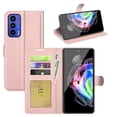 thumbnail image 1 of [PST] Motorola Moto Edge 2021 Wallet Case, Leather Magnetic Card Slot Wallet Folio Flip Case Cover, 1 of 6