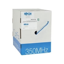 Tripp Lite 1000ft Cat5 / Cat5e Bulk Cable Solid CMR PVC 350MHz Blue 1000' - 1000ft - Blue
