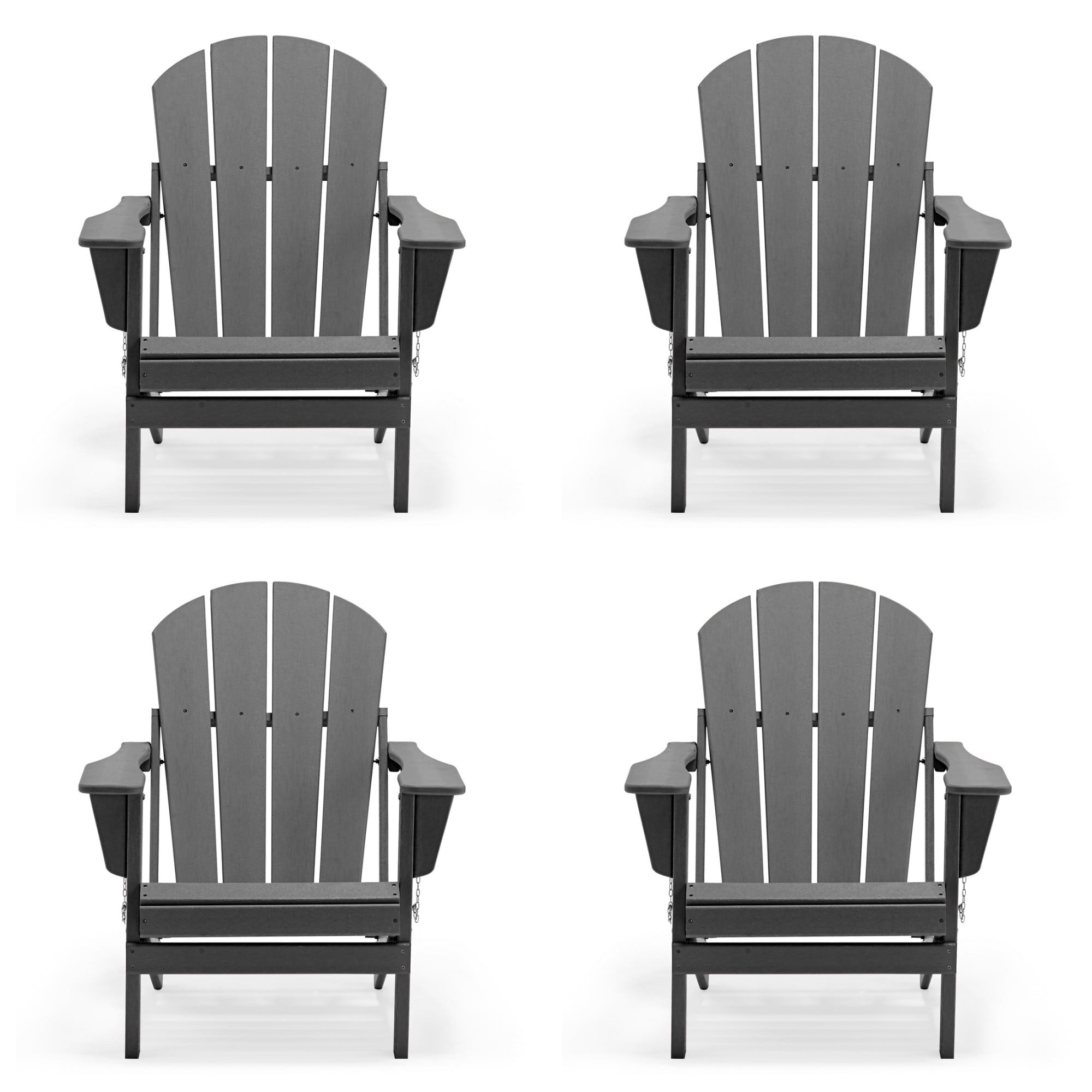 WestinTrends Folding Plastic Adirondack Chair for Outdoor Patio UV