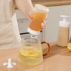 Botellas exprimibles para condimentos de 12 onzas, con tapa abatible, ideales para condimentos calientes, aceite, glaseado y líquidos.
