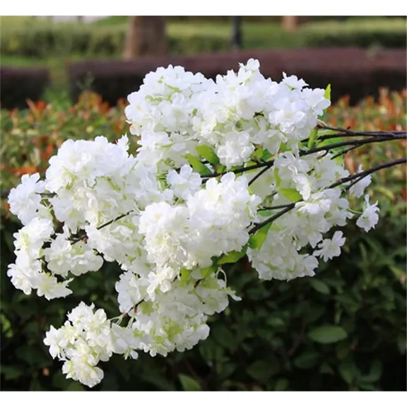 10 pcs Artificial Flowers Cherry Blossom Stems Fake Sakura Tree Branches 100cm long for wedding Party Home tree decoration