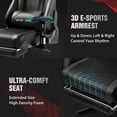 GTRACING Gaming Chair Office Chair PU Leather with Footrest & Adjustable Headrest, Black ...