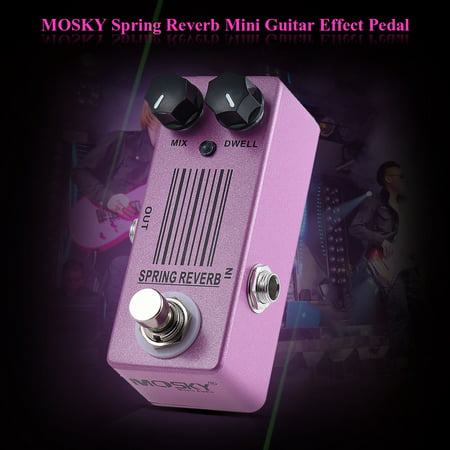 MOSKY MP-51 Spring Reverb Mini Single Guitar Effect Pedal True (Best Spring Reverb Pedal)
