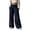 Navy, variant on Luvrsol Pants for Women Wide Leg Sweatpants High Waist Loose Casual Solid Trousers with Side Pockets, White S-2XL