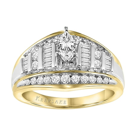 Keepsake Oriana 1 Carat T.W. Certified Diamond 10kt Yellow Gold Ring