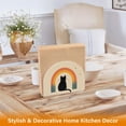 thumbnail image 6 of Yayeee Napkin Holder for Table Kitchen Paper Tissue Organization, Beige Cat Rainbow, 6 of 8