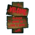 thumbnail image 1 of CNKOO Halloween Decorations Garden Pile Outdoor Creepy Caution Sign Party Decorations, 1 of 3