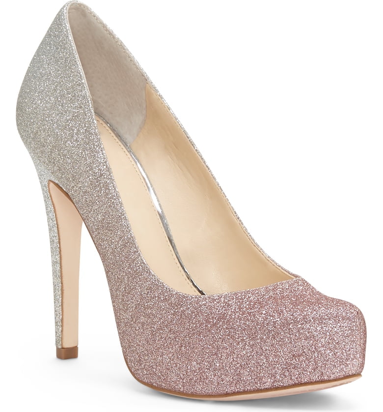 glitter ombre heels