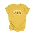 thumbnail image 1 of 716 Buffalo New York USA Code Régional Skyline de la Ville Cadeau - T-Shirt Unisexe - Inspired X, 1 of 1