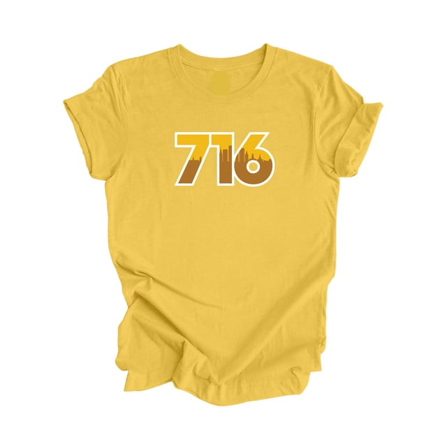 716 Buffalo New York USA Code Régional Skyline de la Ville Cadeau - T-Shirt Unisexe - Inspired X