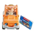thumbnail image 6 of Fisher-Price Little People Help A Friend Pick Up Truck Toddler Toy Orange Vehicle & Figure, 6 of 6