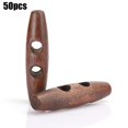 thumbnail image 1 of 50 Uds café oscuro costura 2 agujeros botones de madera DIY abrigo accesorios de ropa Decoración, 1 of 12