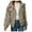 Khaki, variant on Fgnfyis Women’s Comfortable Autumn Winter Fashion Loose Casual Zipper Stand Collar Jacket Khaki L