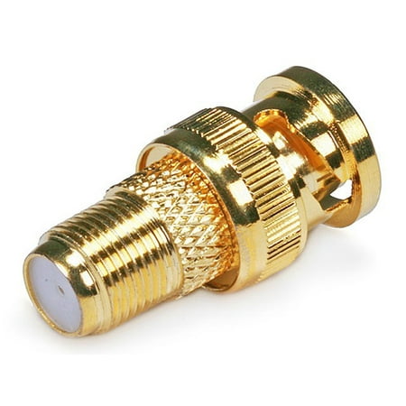 - Monoprice BNC Male to F Female Adapter - Gold Plated | Male Twist Lock, BNC Connector