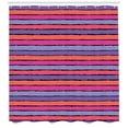 thumbnail image 3 of Ambesonne Abstract Shower Curtain, Pastel Tone Brush Stripes, 69"Wx75"L, Pink Salmon and Violet, 3 of 3
