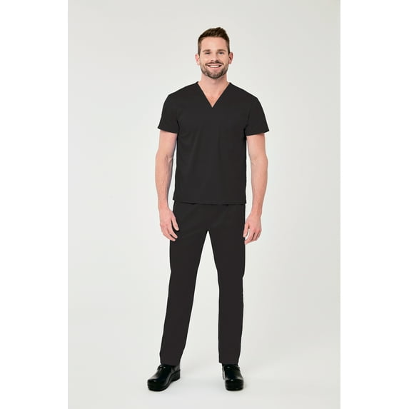 Elements EL9915 Scrub Set for Men and Women Black X-Large