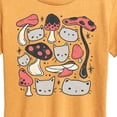 thumbnail image 3 of Instant Message - Cat Mushroom - Women's Short Sleeve Graphic T-Shirt, 3 of 7