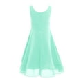 thumbnail image 2 of iEFiEL Girls Chiffon Pleated High-waisted Princess Pageant Bridesmaid Birthday Party Dress Mint Green 8, 2 of 6