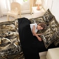 thumbnail image 4 of Erosebridal 3D Bear Print Bedding Comforter Set 7pcs for Boys, Rustic Branches King Bedding Sets, 4 of 7