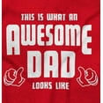 thumbnail image 2 of This is What Awesome Dads Look Like Men's Big & Tall Crewneck Graphic Tee Brisco Brands 3X, 2 of 5