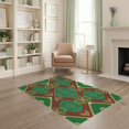 thumbnail image 2 of ODIKA 4'x6' Washable Area Rug Motifs Hockey Shaped Artificial Theme Football Soccer Field Playful for Home Office, Under Desk, Non-Slip Chair-Friendly, Flatwoven, 2 of 7