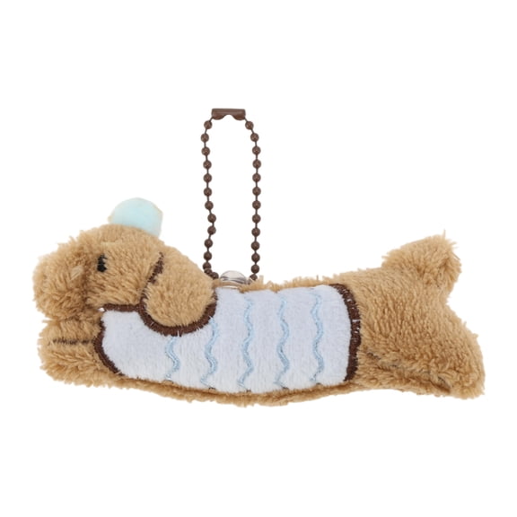 Unique Bargains 1 Pc Handbag Charm Dog Beaded Chain Handbag Accessories Brown Light Blue