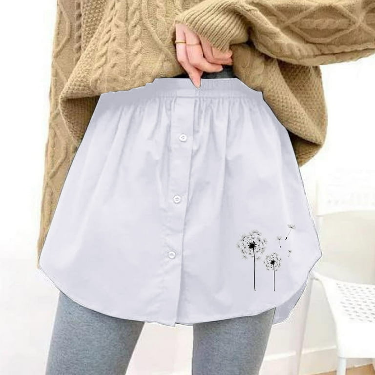 High waisted clearance white skirt 5xl