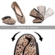 thumbnail image 4 of Zapatos planos informales Frank Mully para mujer, punta cuadrada, negros, talla 7, 4 of 8