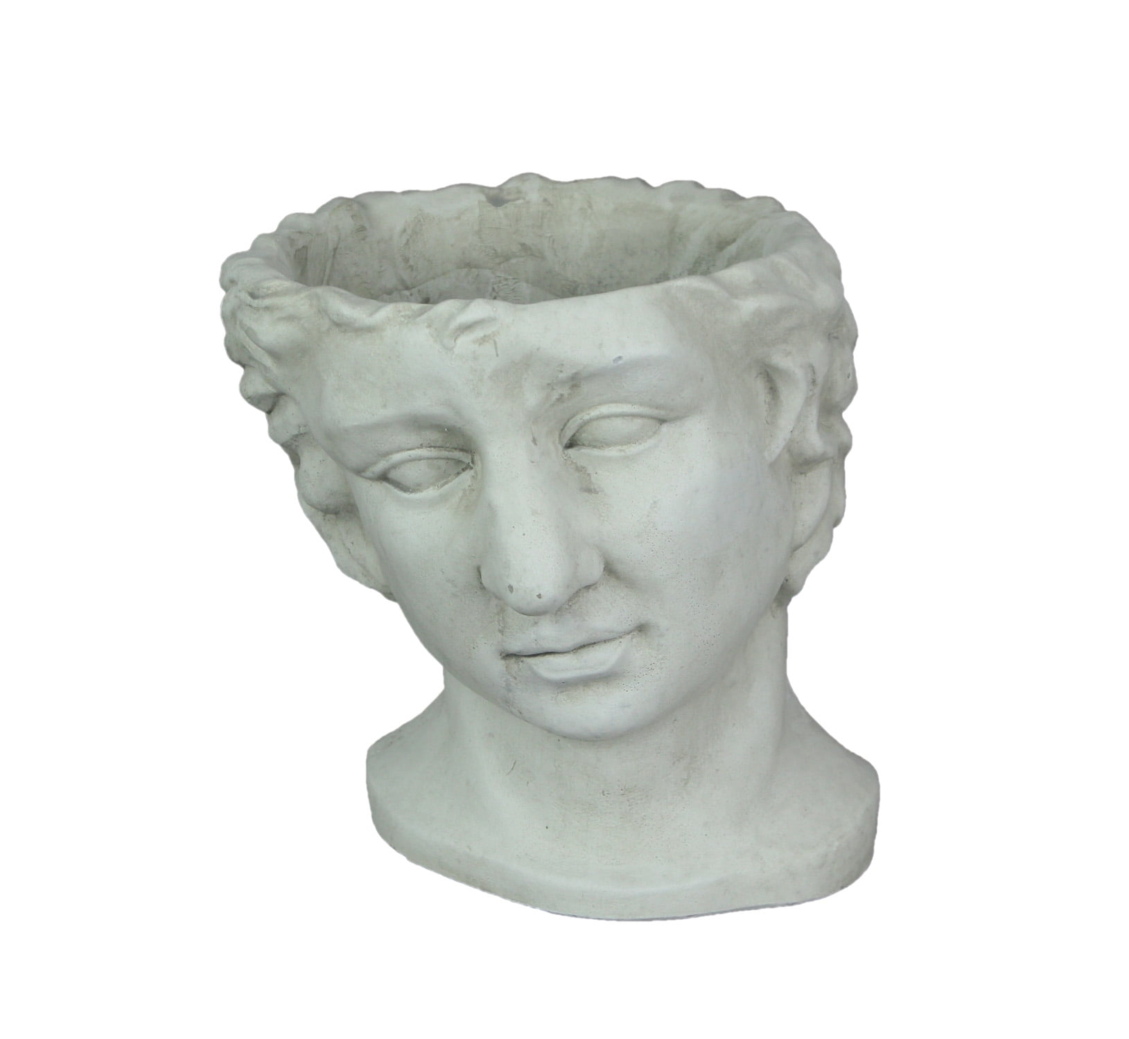 Things2Die4 Resin Classic Greek Statue Head Planter Flower Pot Plant