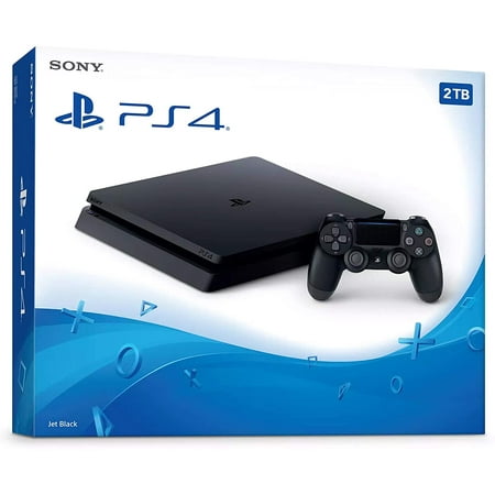 Mytrix PlayStation 4 Slim 2TB SSHD Console with DualShock 4 Wireless Controller Bundle, PlayStation Enhanced with 2TB Solid State Hybrid Drive