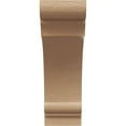 thumbnail image 2 of 6"W x 12"D x 18"H Classic Hughes Rough Cedar Woodgrain TimberThane Corbel, Primed Tan, 2 of 6