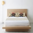 thumbnail image 6 of Yayeee Pillowcase Standard Size Set of 2 Satin Wrinkle Resistant Pillow Case, Dog Artist, 6 of 7