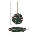 thumbnail image 4 of Adorno navideño colgante de Feliz Navidad para árbol de Navidad - Decoraciones colgantes de cerámica para fiestas - Ideas para regalar adornos navideños, 4 of 8