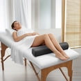 thumbnail image 2 of Saloniture 3/4 Round Massage Table Bolster Under-Knee Pillow Pad - 26 x 6 x 4-1/2 Inch - Black, 2 of 7