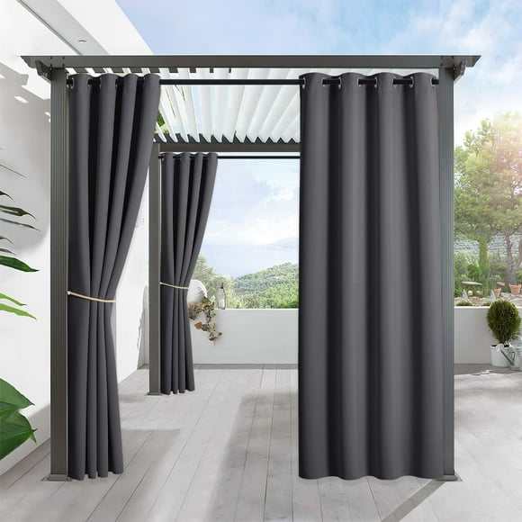 Cortina exterior RYB HOME 132 x 305 cm gris impermeable