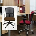 thumbnail image 6 of Office Chair Cover, Soft Computer Chair Seat Slipcover, L(45-48cm), Dark Brown, 6 of 8