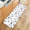 thumbnail image 5 of Halloween Kitchen Floor Mats, Black Crow Branch 2 PCS Anti Fatigue Area Runner Rugs Set Horror Plant Geometric Non-Slip Bathroom Comfort Standing Mat Home Decor, 5 of 6