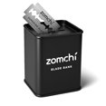 thumbnail image 1 of Depósito de cuchillas ZOMCHI negro con diseño sellado, 1 of 8