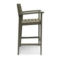 thumbnail image 5 of Brigitte Outdoor Acacia Wood Barstools, Set of 2, Gray, 5 of 7