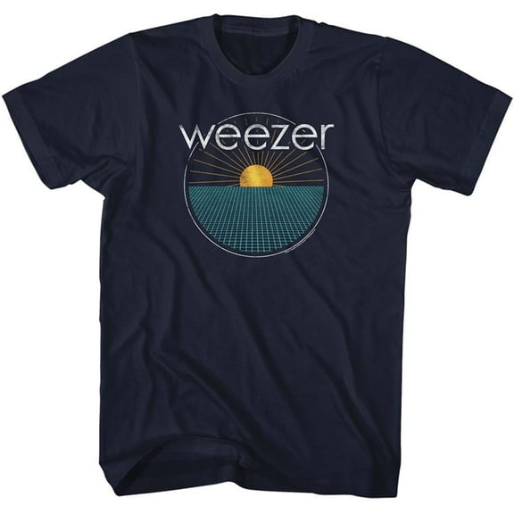 Weezer Sun Rays Navy Adult T-Shirt