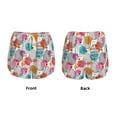 thumbnail image 3 of Honeii Easter Egg Print a Double-Layered Women's Running Short, Ideal for Gym, Tennis, and Various Activities, Complete with a Practical Pocket-Medium, 3 of 7