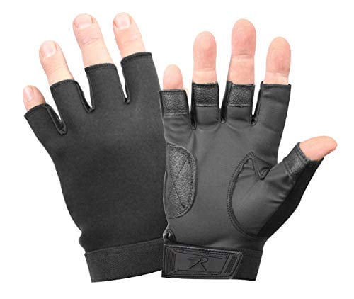 L/XL Black Empire Fingerless Gloves TW 