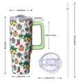 thumbnail image 2 of Holiday Merry Christmas 30oz Stainless Steel Coffee Tumbler with Handle and Straw Lid, Leak Proof Insulated Travel Mug, Winter Gift for Women, 2 of 5