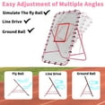 thumbnail image 6 of 7x4 FT Volleyball Rebounder Net，Ultimate Training Equipment for Volleyball & Lacrosse，Enhanced Bouncing System for Volleying, Bumping, Spiking Drills(Pink）, 6 of 11