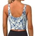 thumbnail image 3 of Lsque Vintage Floral Birds Printed Women'S Sports Bra, Compression, Moisture Wicking, High-Impact Sports Bra For Women,Supportive sports bra-Small, 3 of 9