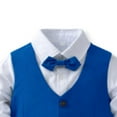 thumbnail image 5 of ATOGUTA Boy Formal Suits Boy Wedding Outfit Vest+Pants+Dress Shirt Kids Dress School Clothes Size 0-8, Blue, 5 of 5