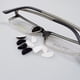 thumbnail image 3 of almohadillas adhesivas de silicona suave para la nariz de las gafas, almohadillas antideslizantes para la nariz de la cámara de aire para marcos de plástico completos, 10 pares (transparente, negro), 3 of 5