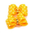 10 Pcs Pet Cat Puppy Bow Knot Headdress with Bells Dog Hair Bows Rubber